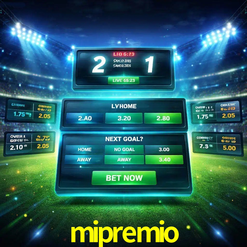 Vista de apuestas en vivo mipremio durante un partido en curso